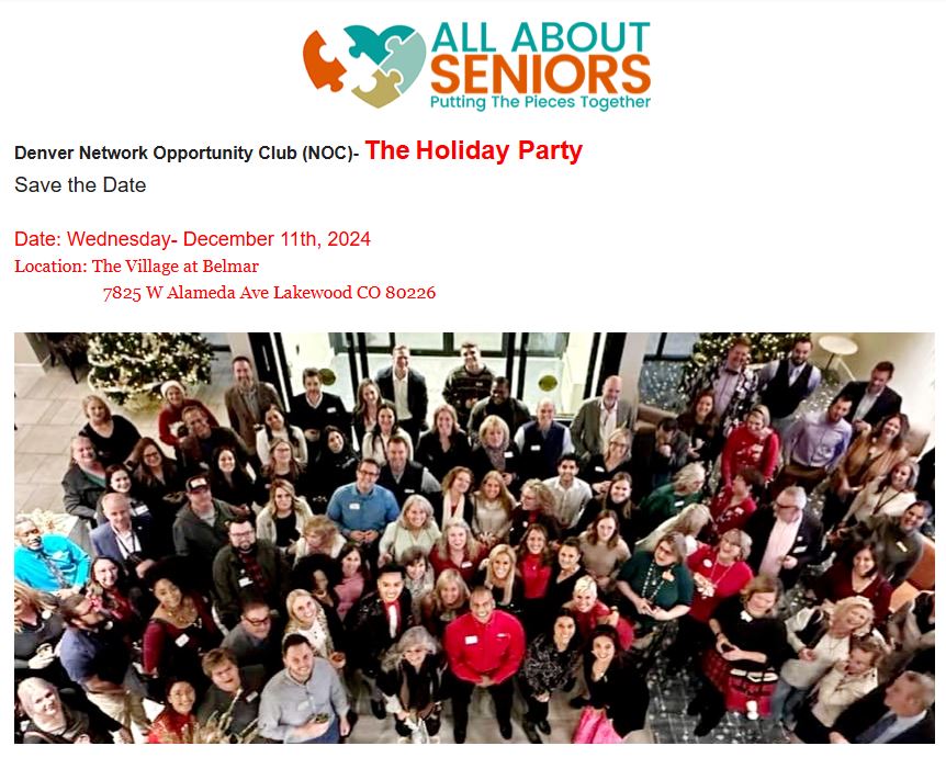 Denver Network Opportunity Club (NOC) Meeting the Holiday Party